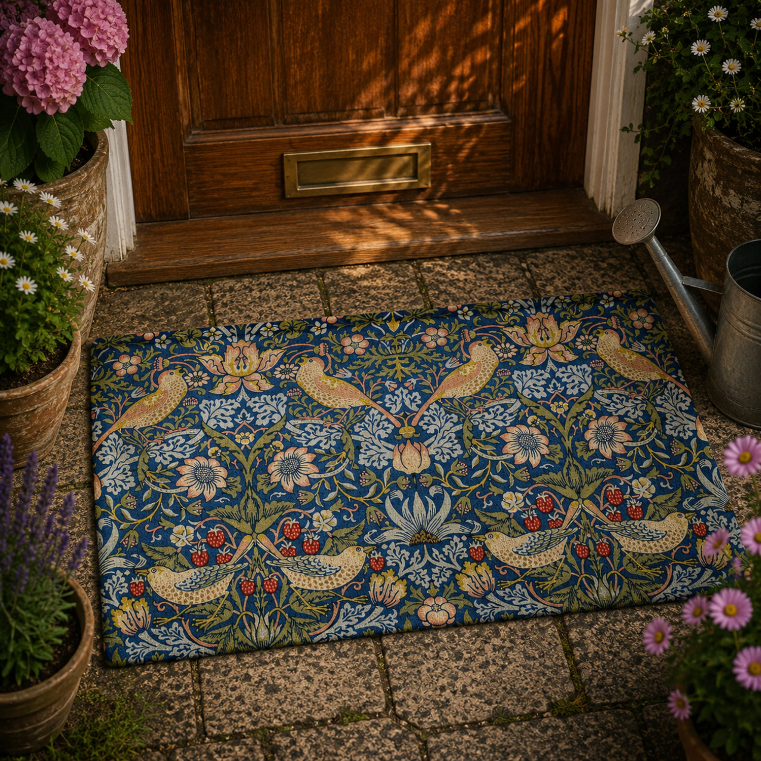 Dørmåtte 'William Morris Strawberry Thief' (70 x 40 cm)